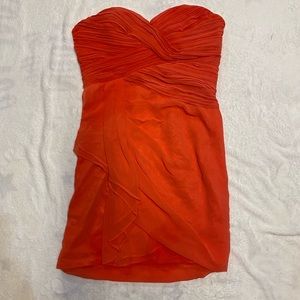Pink strapless dress